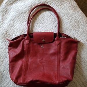 Longchamp Le Pliage Cuir Leather Tote